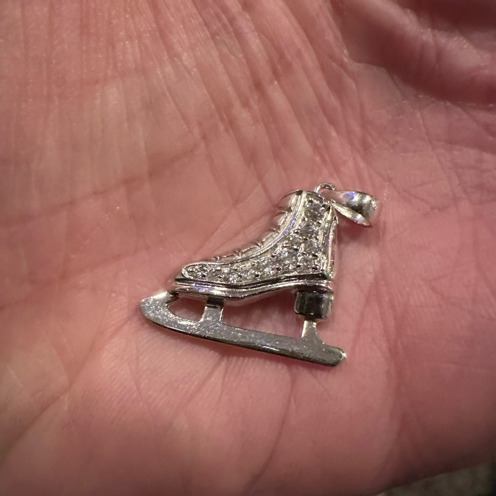 Ice skating charm
